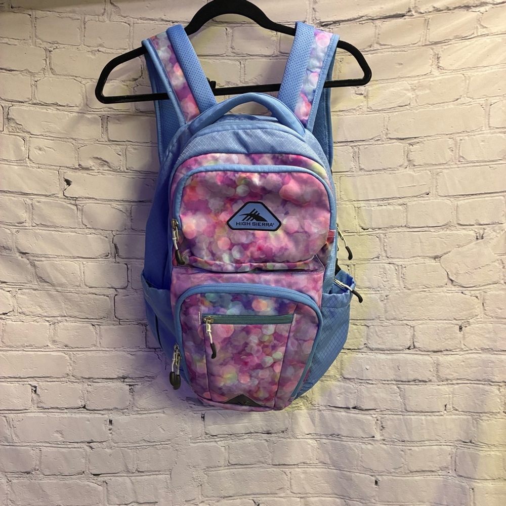 High Sierra‎ Women’s Outdoor Hiking Utility Backpack Bag Blue Purple Pink Multi